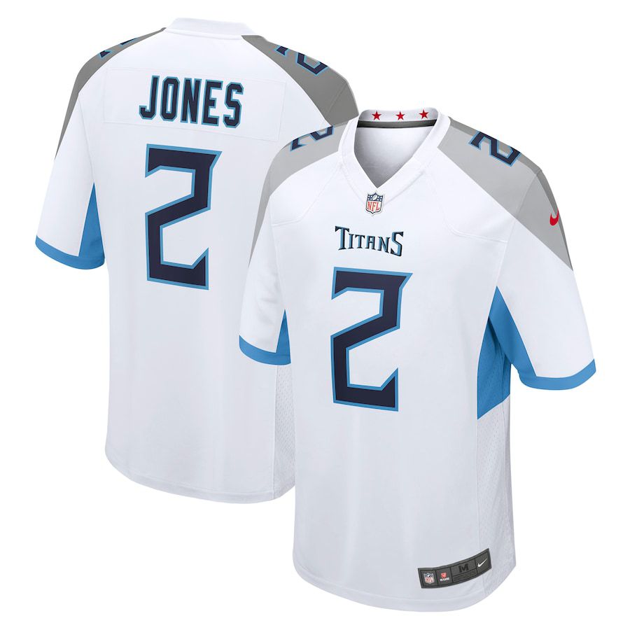 Men Tennessee Titans #2 Julio Jones Nike White Player Game NFL Jersey->tennessee titans->NFL Jersey